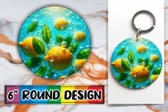 Radiant Sublimation Ornaments PNG, 3D Fruits Product Image 1
