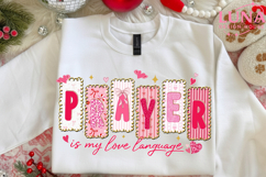 Prayer Is My Love Language PNG, Christian Valentines Png Product Image 6