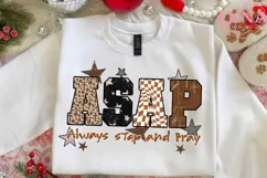 ASAP Always Stop and Pray Christian PNG, Religious PNG Product Image 5