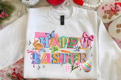 He Is Risen Preppy Gold Foil Easter Png Easter Png Hand Draw Product Image 5