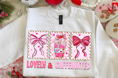 To Be Lovely &amp; Caffeinated Png, Valentine's Day Png, Coffee Product Image 3