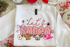 Let's Rodeo PNG, Western Coquette Cowgirl Design Product Image 4