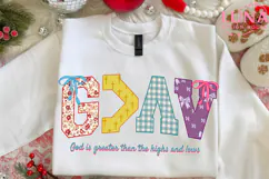 God is Greater Than High And Lows png, Bible Verse png Product Image 5