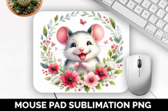 Cute Animals Mouse Pad Bundle, Sublimation Mouse Pad PNG Product Image 9