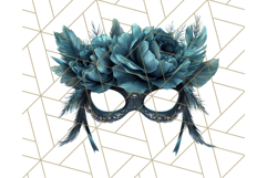 Vintage Garden Masquerade Floral Eye Mask PNG Clipart Product Image 3