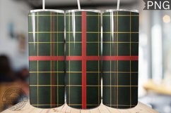 Green Christmas Plaid Tumbler Wrap -High Quality 300 Dpi Product Image 1