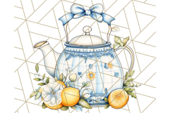 Mediterranean Cottagecore Kitchen PNG Clipart with Lemons Product Image 2