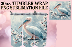 Blissful Reflections 20oz tumbler wrap, Birds Product Image 1