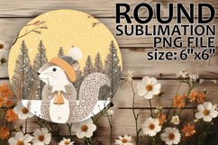 Lovely Round Design for Keychains , Winter Product Image 1