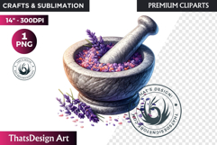 Lavender Clipart PNG, French Country Botanical sublimation Product Image 1