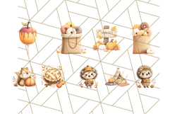 Woodland Autumn Animals PNG Clipart for Fall &amp; Harvest Product Image 3