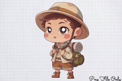 Watercolor Safari Adventure Clipart PNG Product Image 1