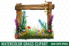 Watercolor Grass Clipart Product Image 1