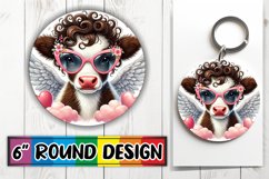Enchanted Circle Keychain Magic PNG, Valentines Product Image 1