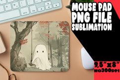 Fun Spooky Ghost Mouse Pad Art PNG Product Image 1