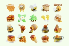 Sweet 3D Honey Element Pack Product Image 2