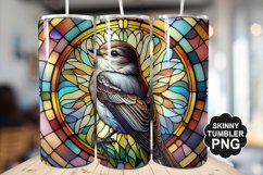 Eastern Phoebe Single Bird Stained Glass - Tumble Design Product Image 1