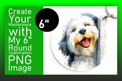 Quirky Funny Dog Circle Lover's Playful Mug Wrap Keychain Product Image 1