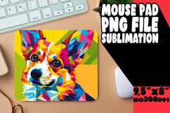 Artful Colorful Dog Wrap Sublimation Design PNG Product Image 1