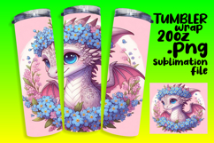 20oz Tumbler Template for Any Occasion , Dragon Product Image 1