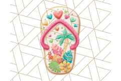 Summer Iced Cookie Clipart PNG, Cute Tropical Cookies Product Image 3