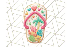 Summer Iced Cookie Clipart PNG, Cute Tropical Cookies Product Image 3
