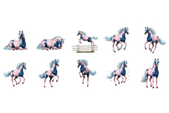 Spring Horse Clipart Product Image 7