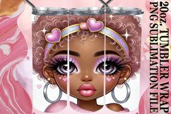 Serene nights 20oz tumbler wrap, Love Girl Product Image 1