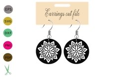 Earrings SVG,earrings template earrings cut file, earrings Product Image 1