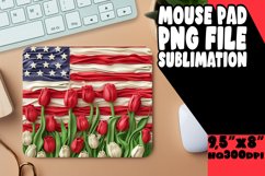 Vibrant 3D Patriotic Symbol Dynamic Patriotism Mouse Pad Product Image 1