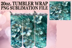 Sublimation Springtime Bouquet Tumbler Wrap Design 20oz Product Image 1