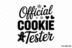 Official Cookie Tester Svg | Christmas Svg | Svg Cut Files Product Image 1