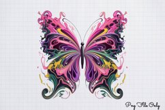 Smoke Butterflies Clipart PNG Product Image 1