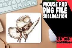 Colorful Flowered Mousepad Sublimation PNG Product Image 1