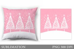 Christmas Tree Pillow Design. Christmas Tree Sublimation Product Image 1