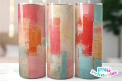 Minimalist Abstract Painting 20 oz Skinny Tumbler Wrap Product Image 1