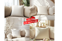 Pillow Mocku |Spring Pillow Mockup | Floral Cushion Mockup Product Image 1