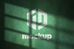 Chalk Logo Mockup with Window sunlight Effects Product Image 1