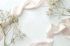 Minimalist Wedding Mockup. Wedding flat lay mockup backdrop Product Image 1