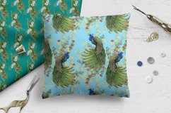Seamless Pattern Peacocks Product Image 7
