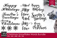 Christmas Snowflake Words - SVG and Cut files for Crafters Product Image 1