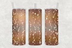 Brushed Satin Glowing Glitter Tumbler Sublimation Product Image 1