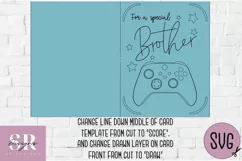Brother Gamer card| Paper cutting | Gamer card SVG Product Image 5