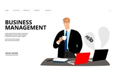 Business management landing page Product Image 1