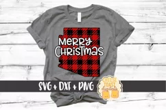 Arizona - Buffalo Plaid State - SVG PNG DXF Cut Files Product Image 1