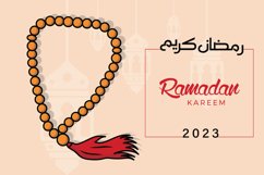 Ramadan Kareem Chaplet of Beads vector background design. Product Image 1