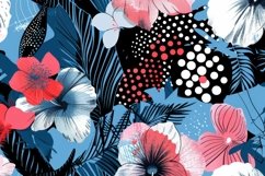 Tropical Floral Background Wallpaper Product Image 1