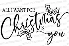 All I Want For Christmas Is You - Farmhouse Cutting File Product Image 2