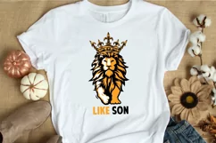 Fathers Day SVG PNG DXF EPS Like Father Like Son SVG Files Product Image 4