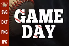 Game Day baseball svg, baseball game day shirt svg, baseball Product Image 1
